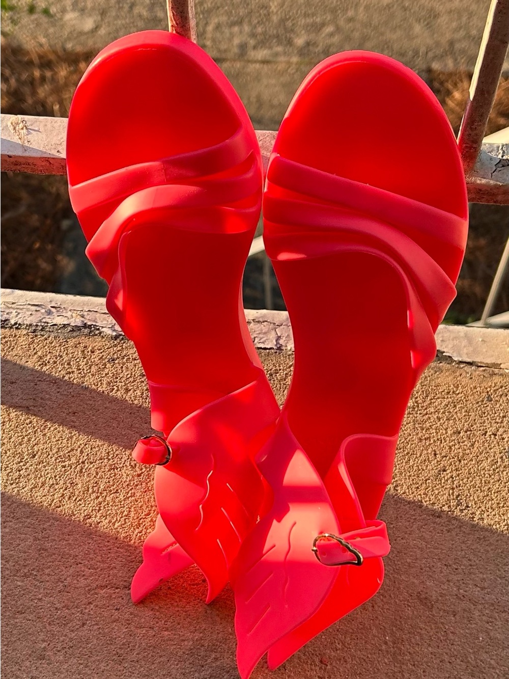 Sandals Ancient Greek Pink Strappy Jelly Sandals for Women 41 /10/10.5 - Picture 2 of 9